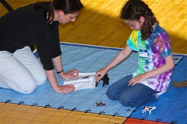 Cartesian Coordinate Hop Floor Mat Math & Movement