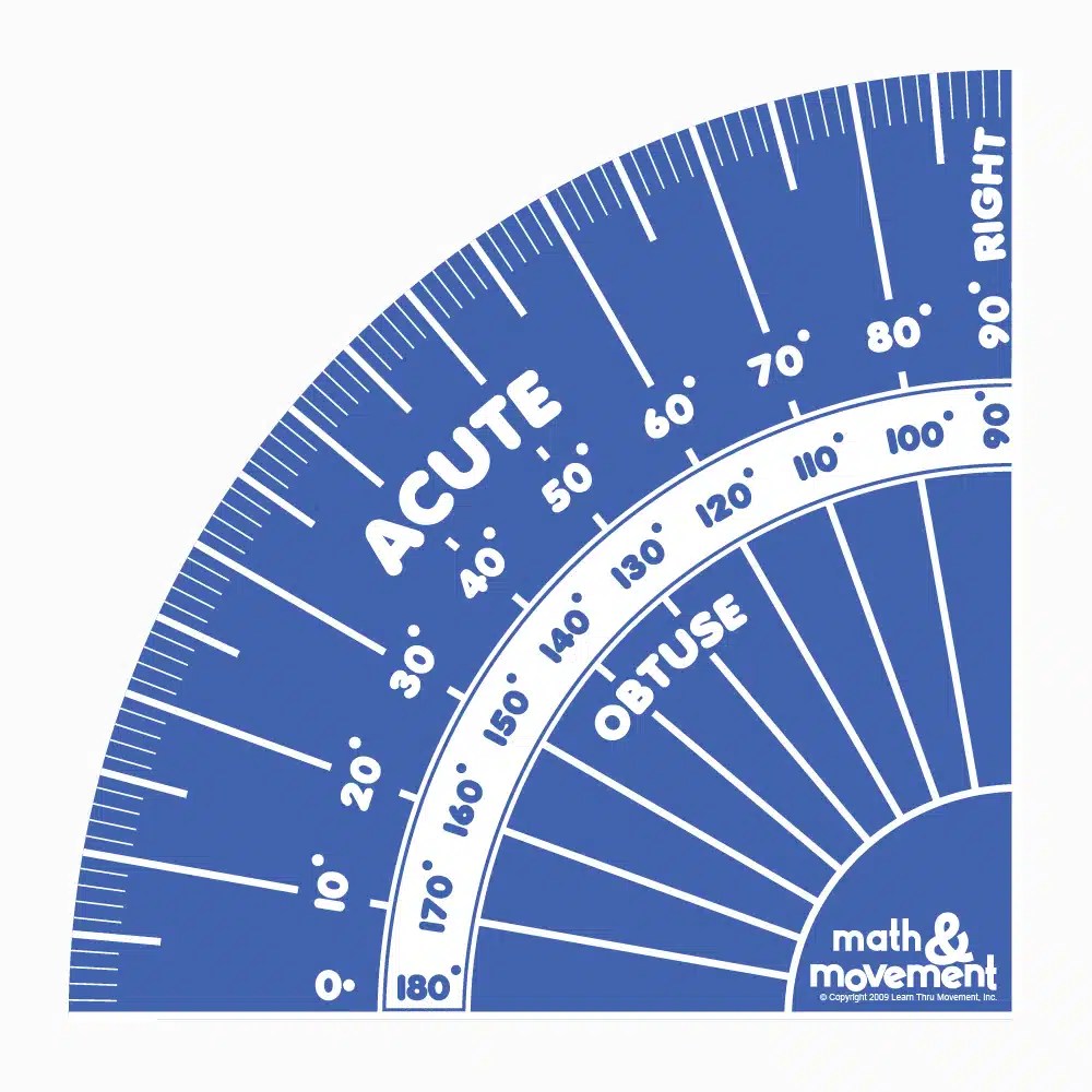 90 Degree Angle Carpet Sticker Math & Movement