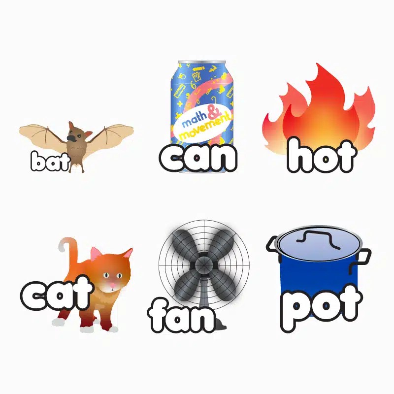 Rhyming Stickers Math & Movement