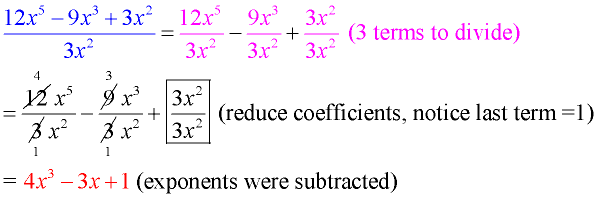 Divide by Monomials - MathBitsNotebook(A2)