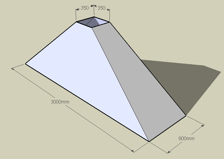 An irregular, truncated pyramid Math Central