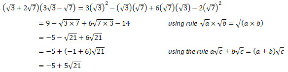 Surds Questions 10 with Worked Solution