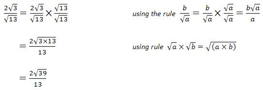 Surds Questions 15 with Worked Solution