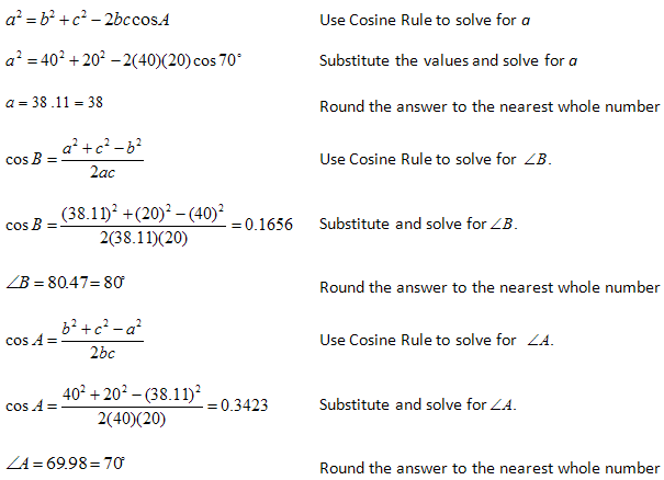 Sine and Cosine Rules Trigonometry Question 9 with Fully Worked