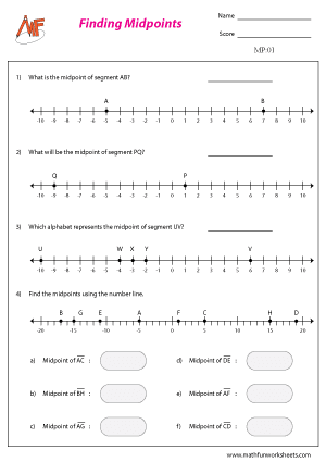 Midpoint Formula | Math Fun Worksheets