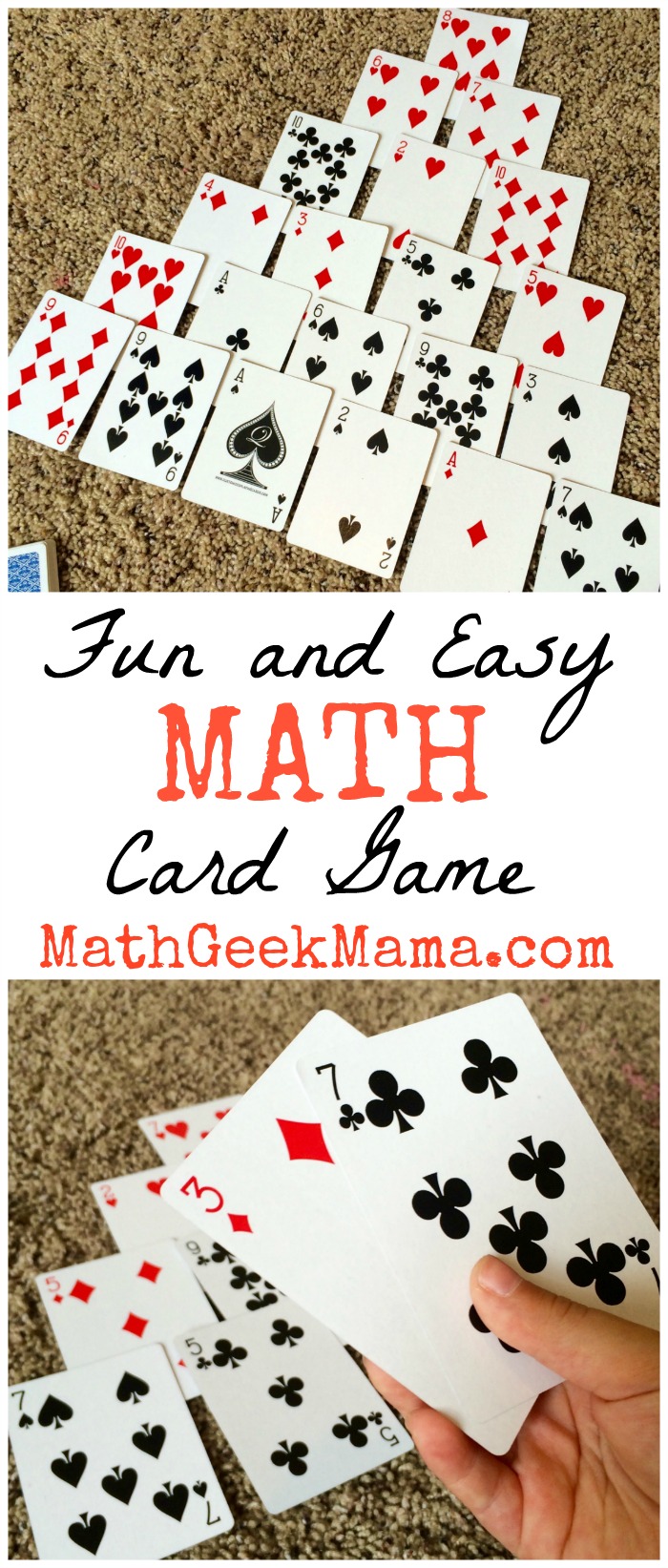 Pyramid A Fun and Easy Math Card Game to Make Ten