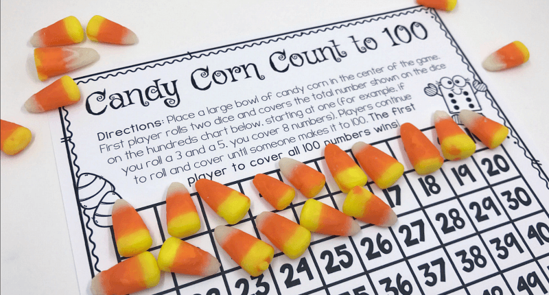 Candy Corn Math: Hands On Activities {With FREE Printables}