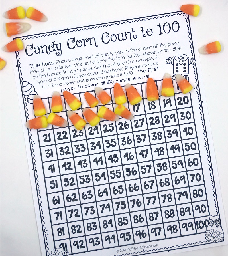 Candy Corn Math: Hands On Activities {With FREE Printables}