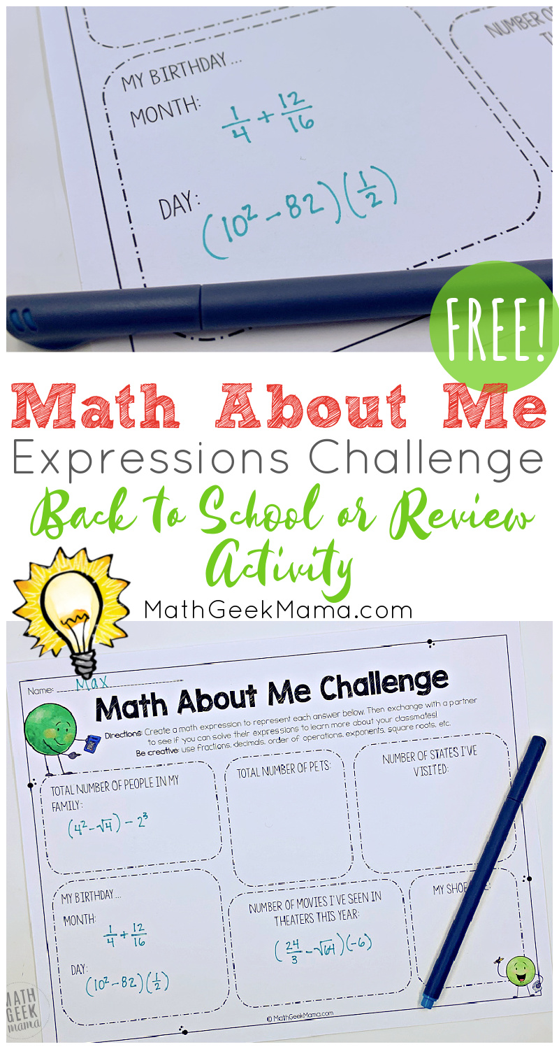 All About Me Worksheet High School