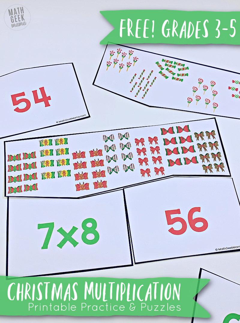 {FREE} Christmas Multiplication Practice for Kids Math Geek Mama