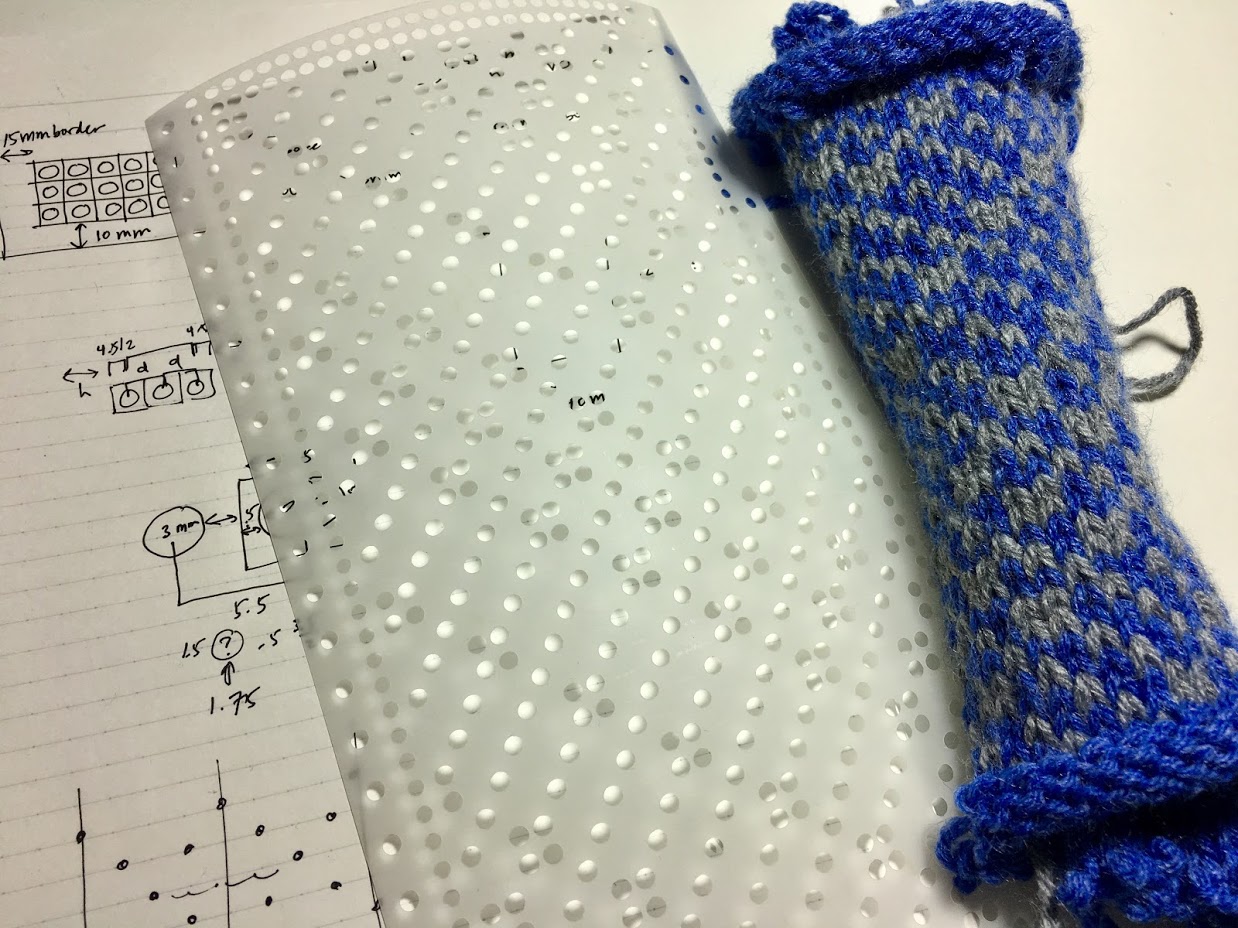 Punch Card Knitting Machine Patterns with OpenSCAD mathgrrl
