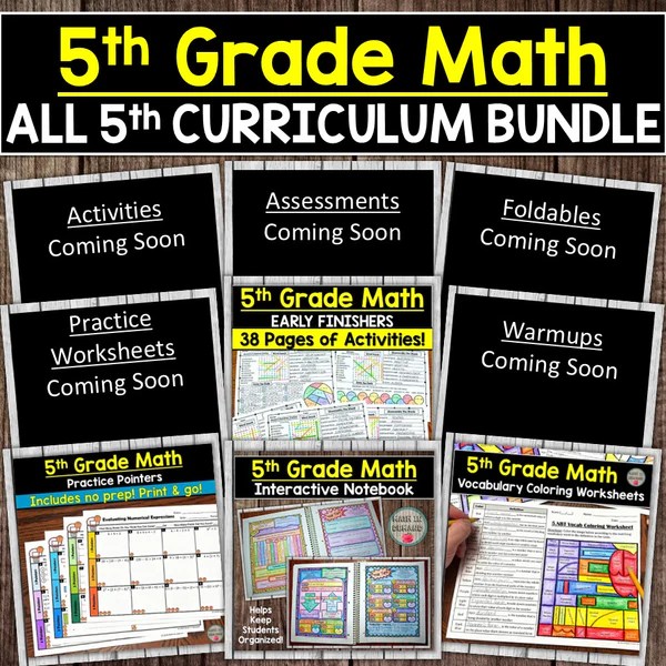 5th Grade Math Curriculum Bundle PRE-ORDER - Math in Demand