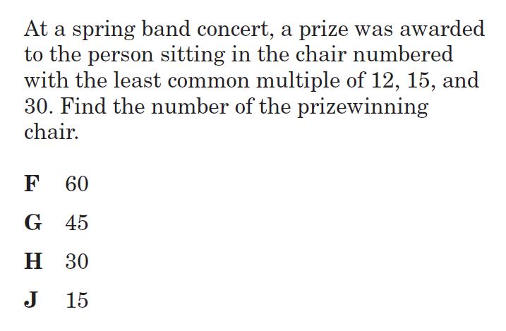 Greatest Common Factor Word Problems Worksheets 6th Grade least common