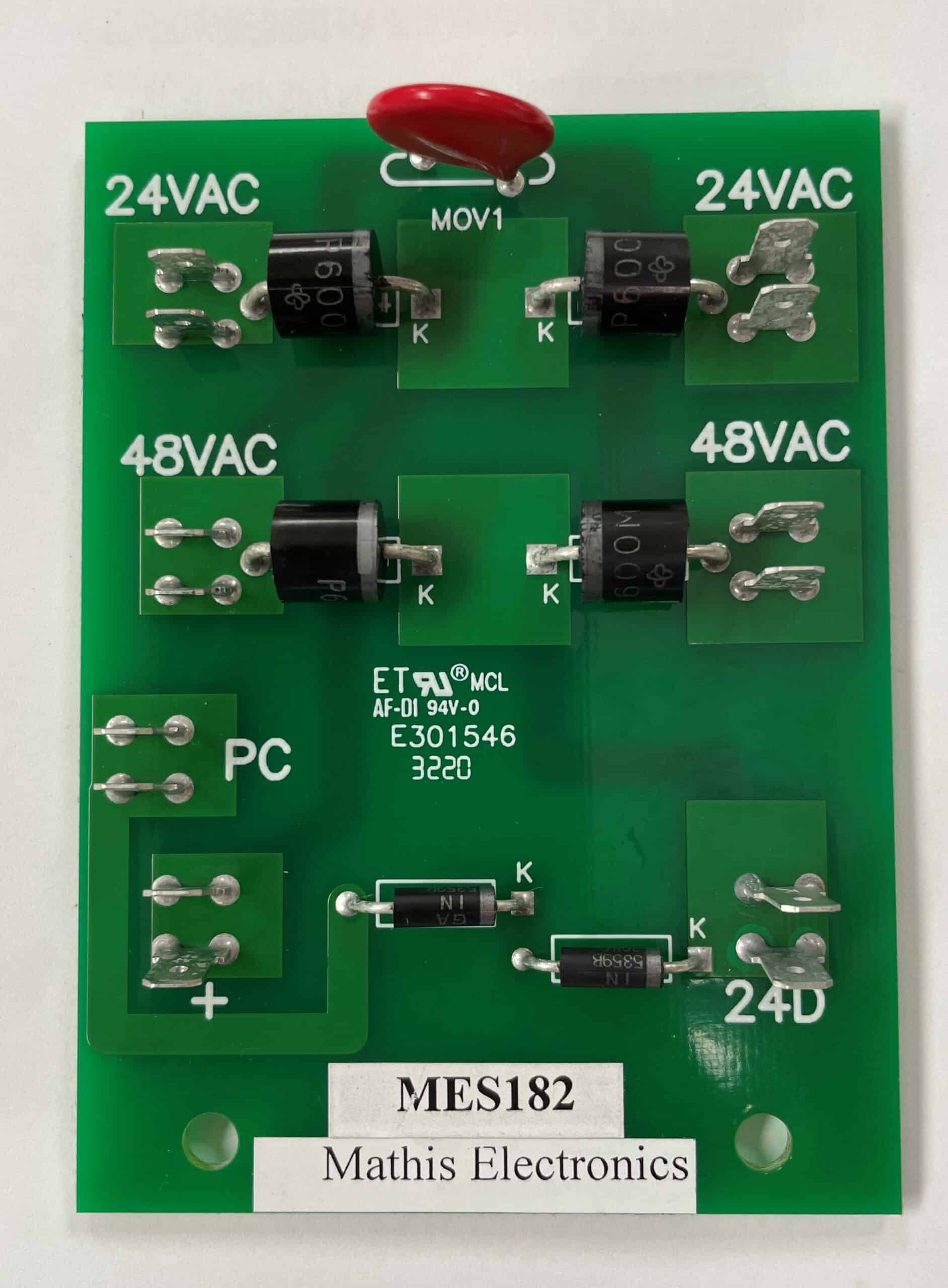Rectifier board 1PH, 3A, 600VDC Mathis Electronics