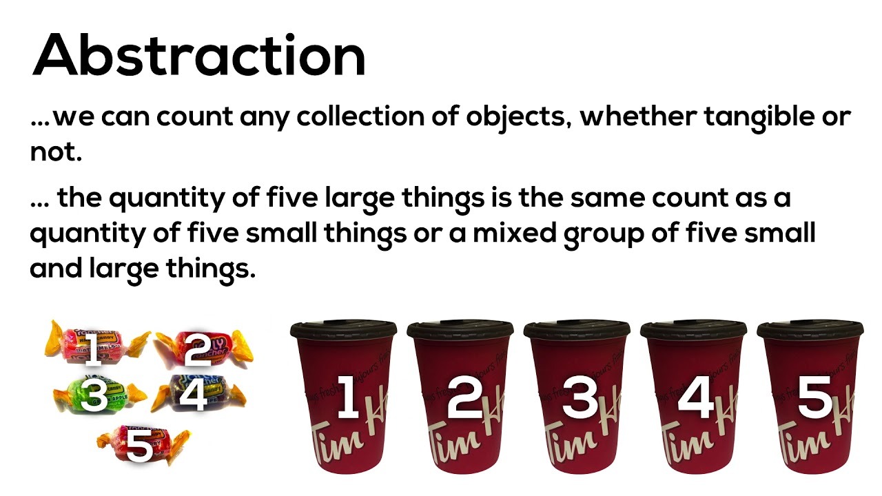 Abstraction Counting and Quantity Math Is Visual