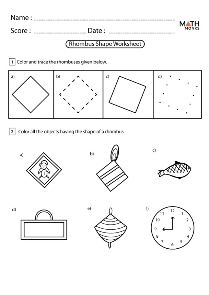 Rhombus – Definition, Properties, Formulas