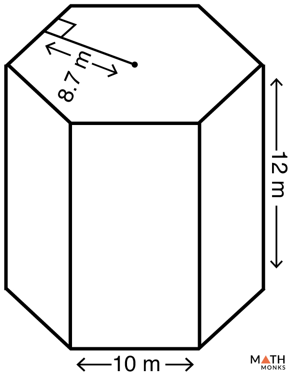 Volume of a Hexagonal Prism Formulas, Examples & Diagrams