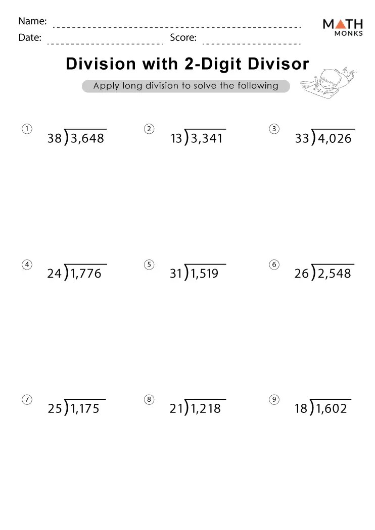 Division Worksheets - Math Monks
