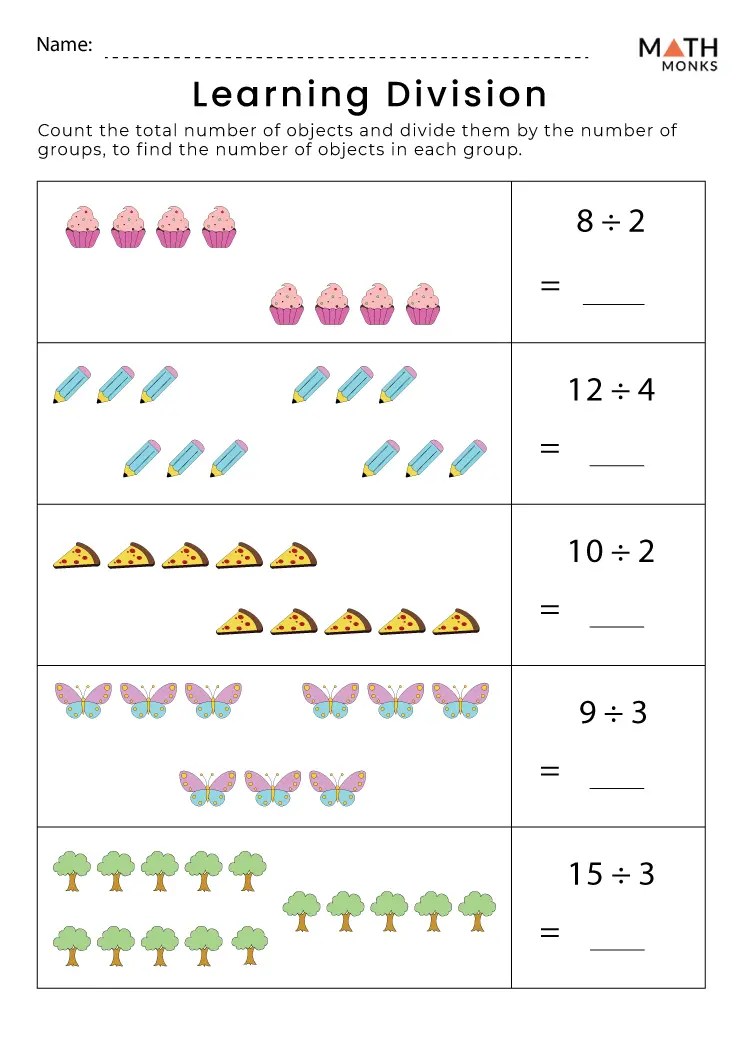 Division Worksheets - Math Monks