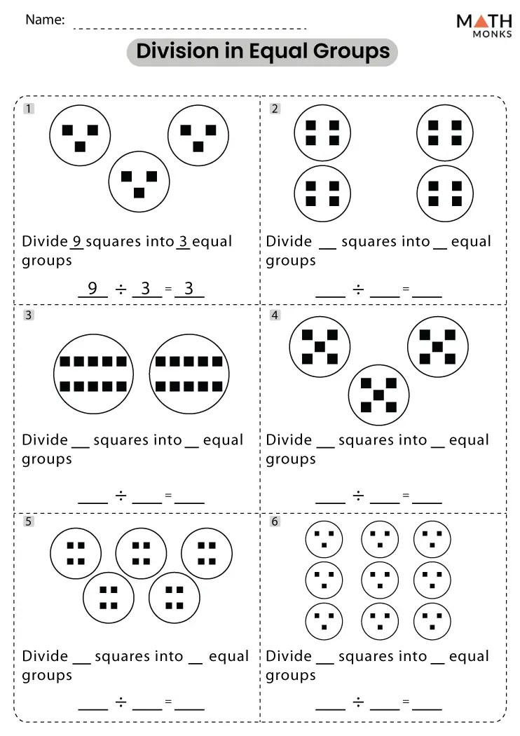 Division Worksheets - Math Monks