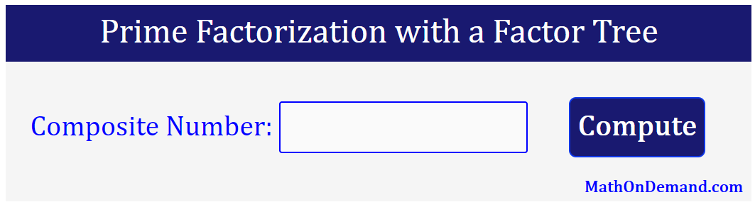 Prime Factorization of 225 with a Factor Tree