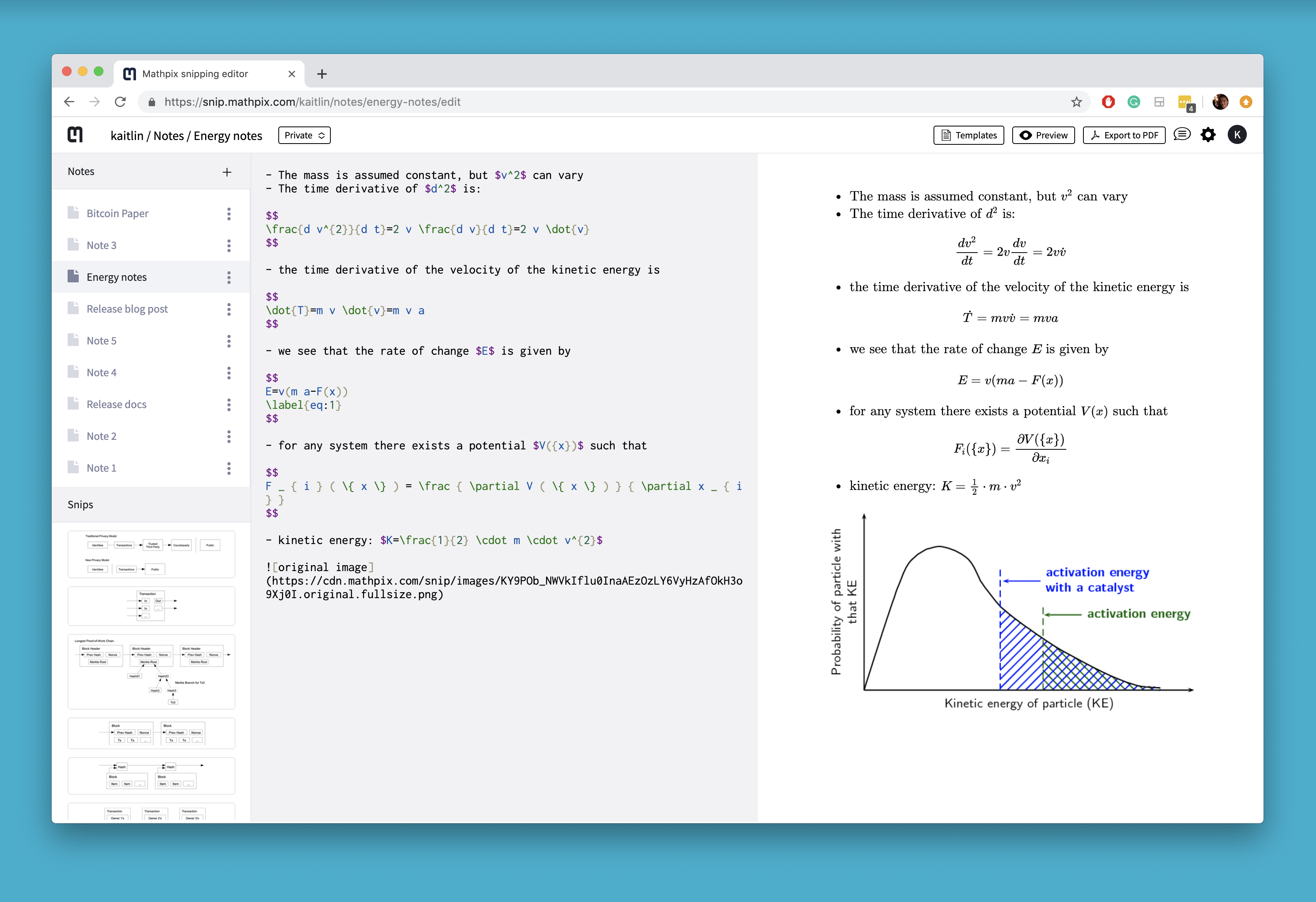 Snip Notes (beta) OCR Powered Notes App With Latex Flavored Markdown