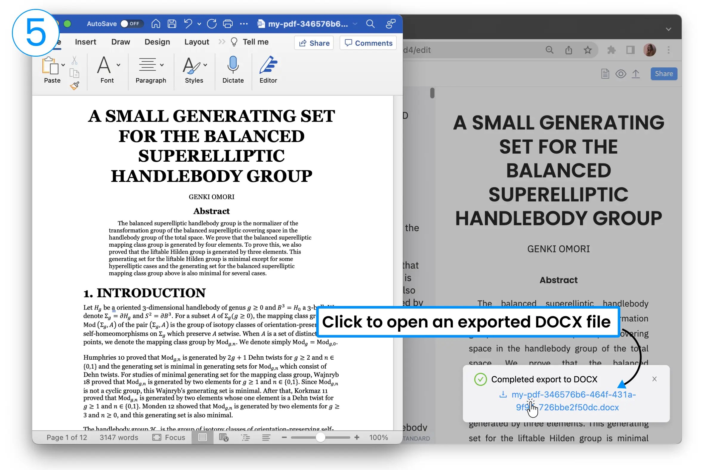 PDF to DOCX