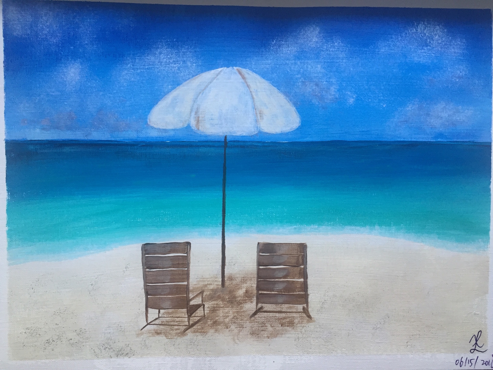 My Acrylic Paintings Journey to the west from Singapore to Canada