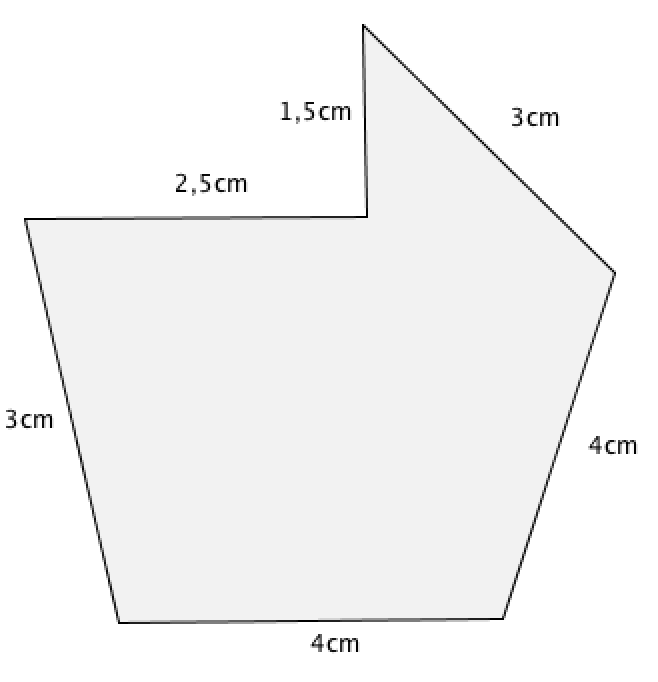 Périmètre d'un polygone Périmètre Exercice 6ème