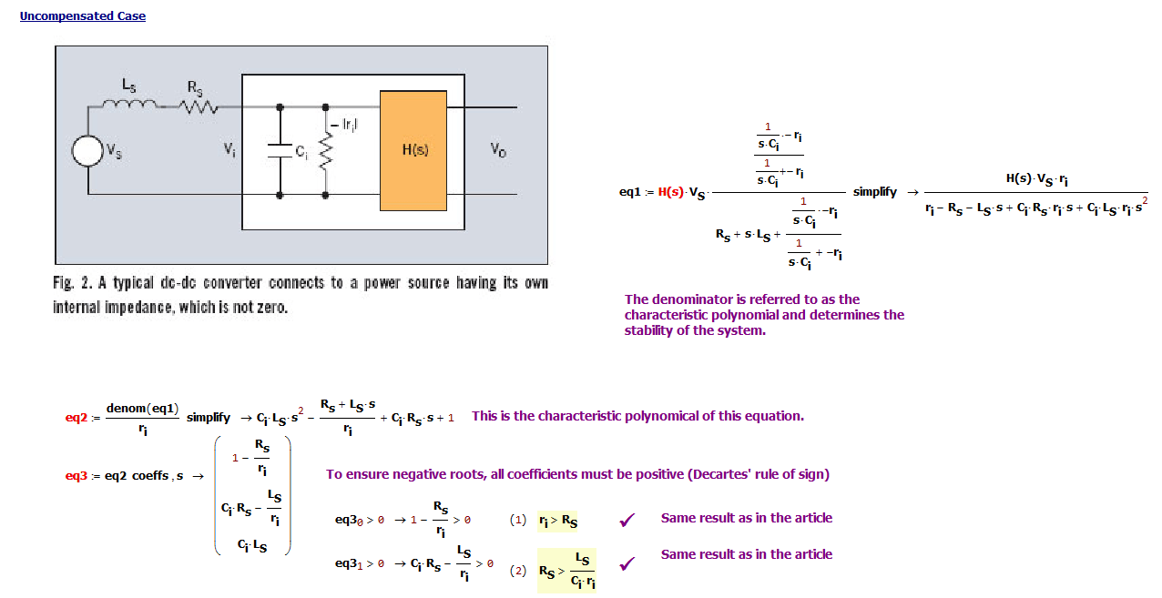 Ensuring Stable DC Power Delivery To Switching Loads | Math Encounters Blog