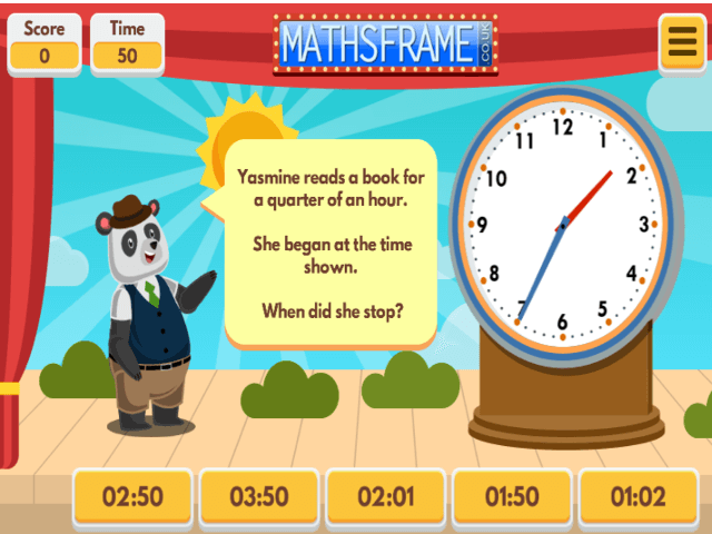 Read time to the nearest minute; use am, pm and 12hour