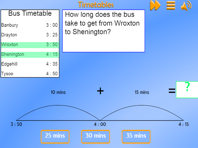 Measuring and Time Mathsframe