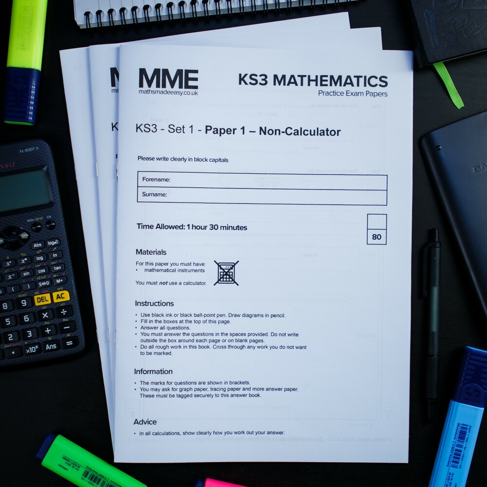 KS3 Maths Practice Papers MME