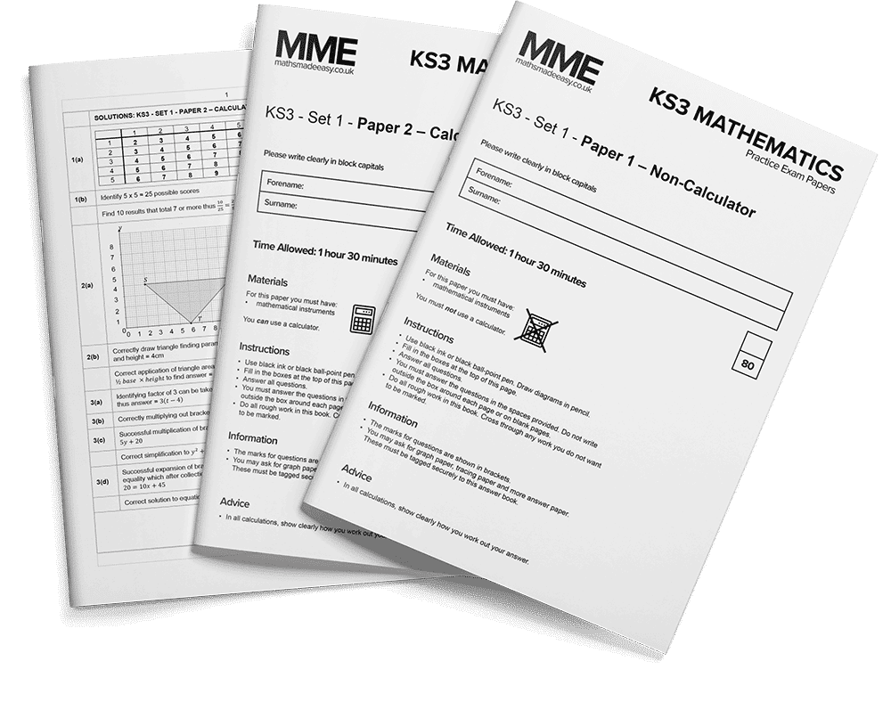 KS3 Maths Practice Papers MME