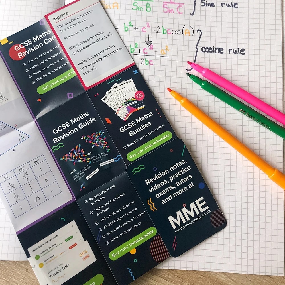 GCSE Maths Formula Sheet All Exam Boards MME