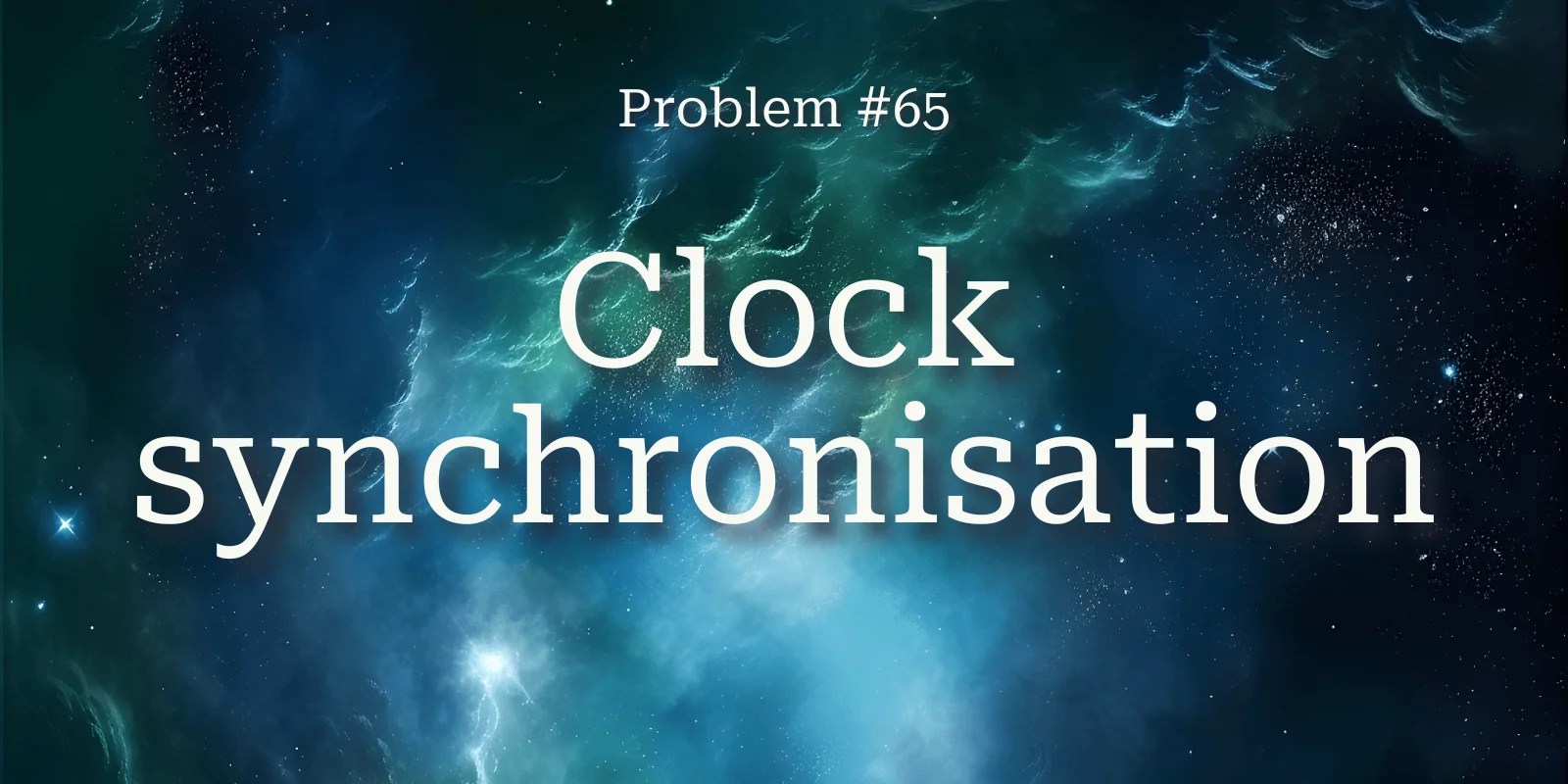 Problem 065 clock synchronisation mathspp