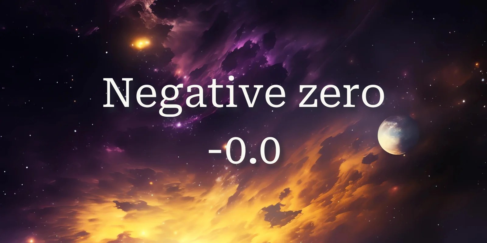 TIL 085 negative zero 0.0 mathspp