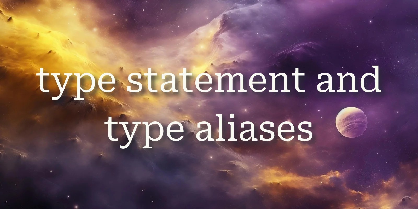 TIL 084 type statement and type aliases mathspp