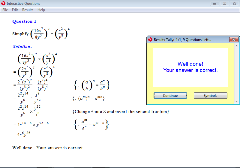 Year 9 Interactive Maths Software, Mathematics Software or Math Software