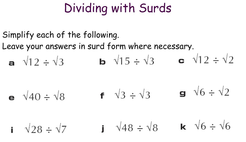 Surds | Maths Teaching