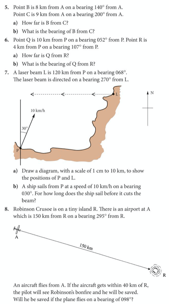 KS4. Trigonometry. Bearings Maths with David
