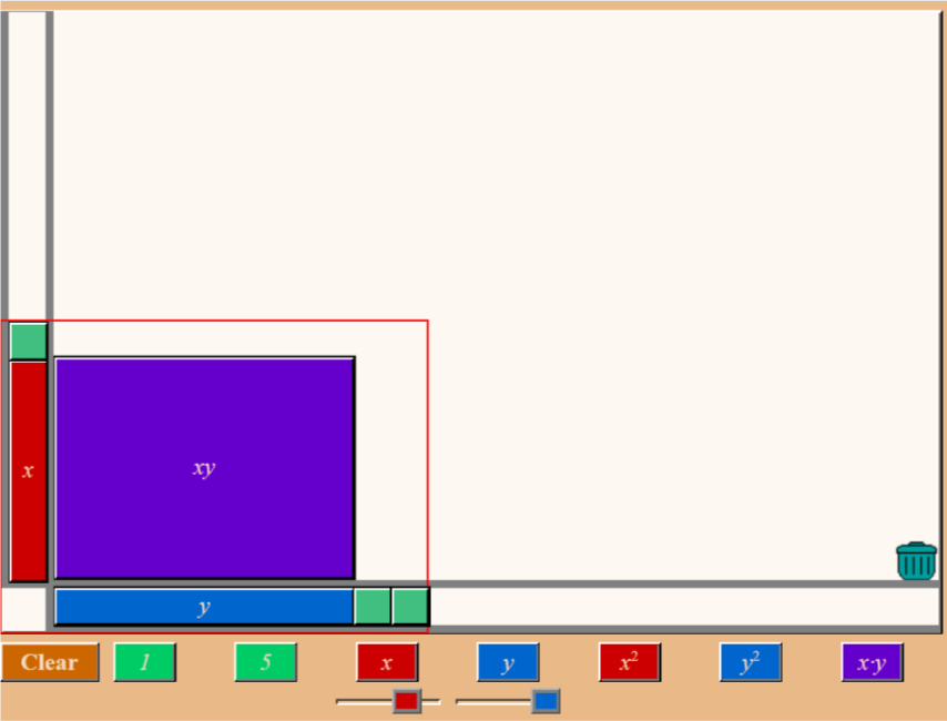 Algebra Tiles Hood Maths Zone Cool Learning Games