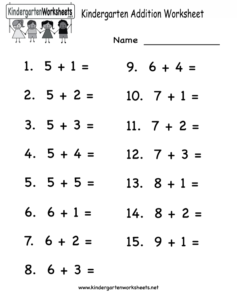Easy Printable Math Worksheets For Kindergarten - Math Worksheets Printable