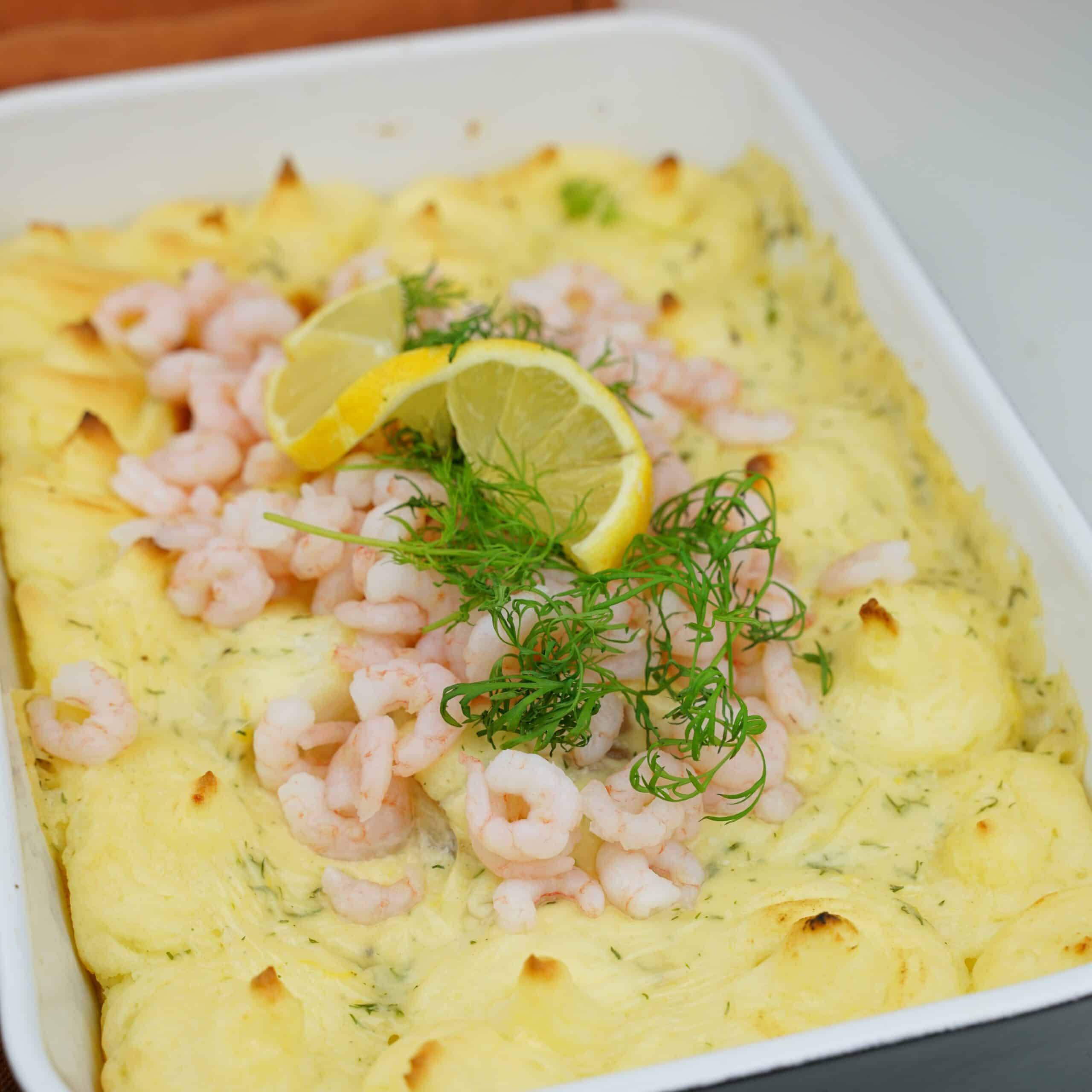 Fiskgratäng Med Dillsås Och Räkor - Matinspo.se