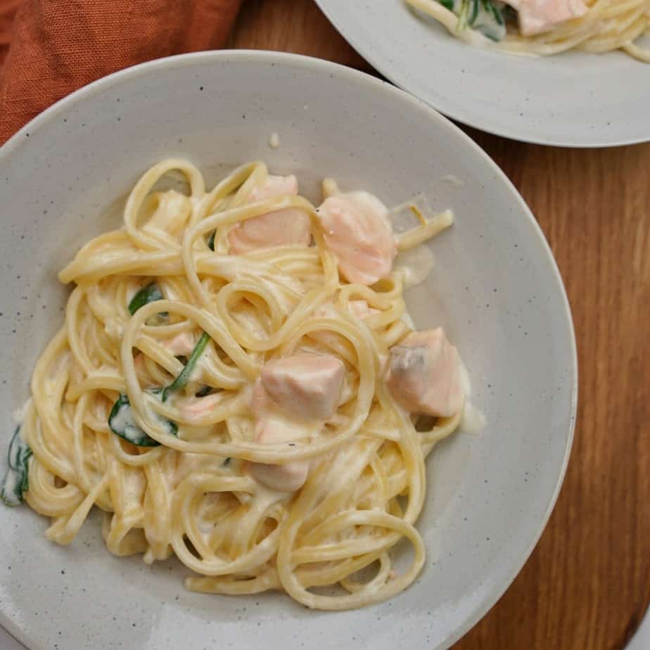 Laxpasta Med Citron- Och Parmesansås - Matinspo.se