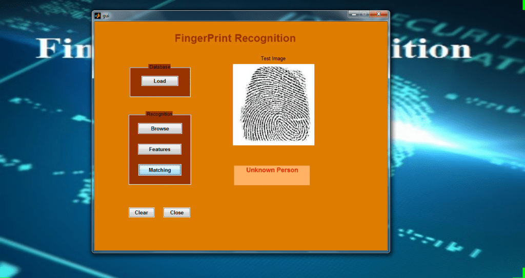 Fingerprint_Recognition MATLAB PROJECTS