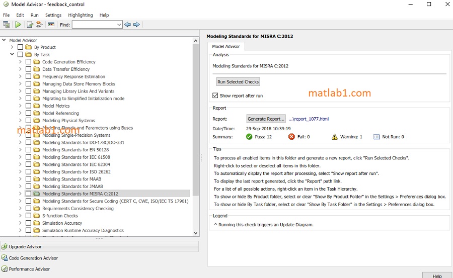 MISRA C standard in Simulink by a simple example — MATLAB Number ONE
