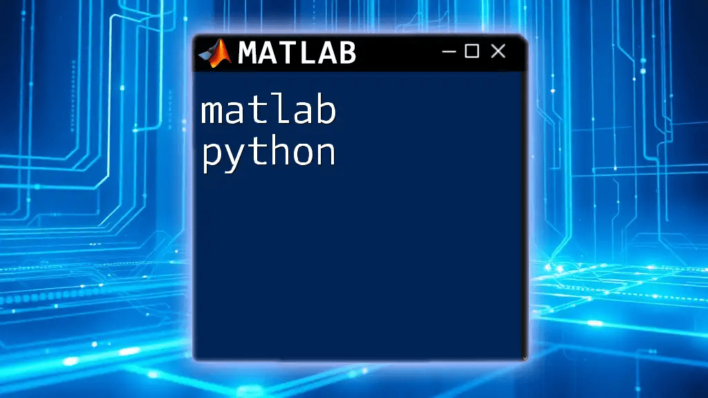 Mastering Matlab Python: A Quick Command Guide
