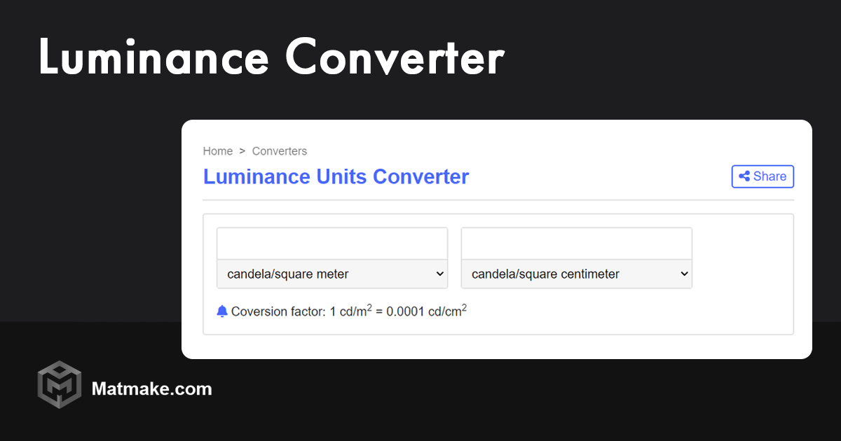 Luminance Converter Matmake