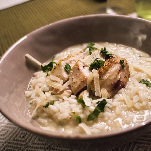 Risotto Med Salviastekt Kyckling – Mat Och Dryck